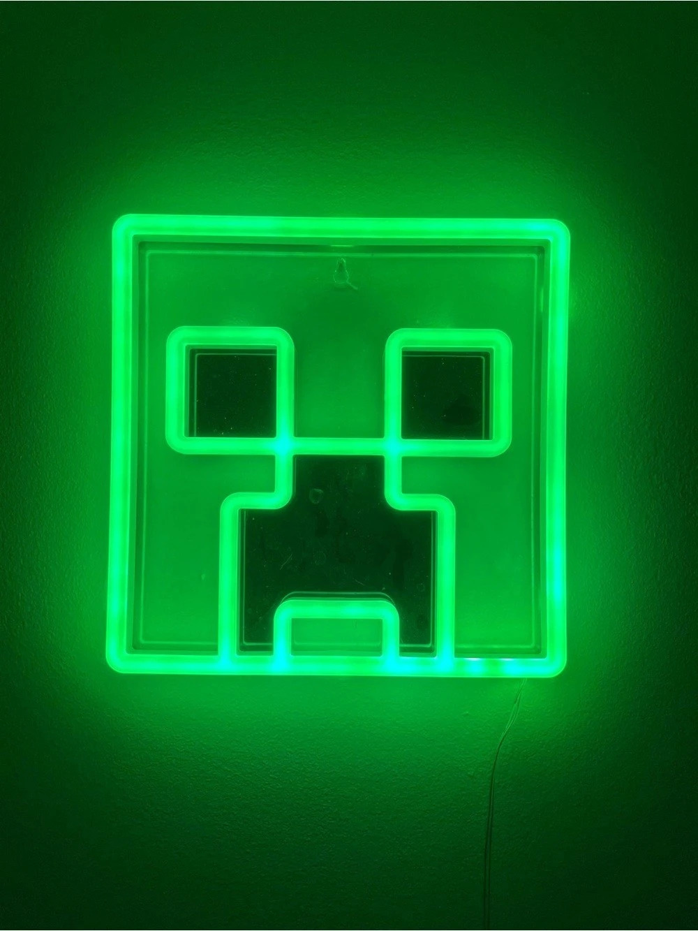 Paladone Minecraft Creeper Icon Light Creeper Icon Light White Green